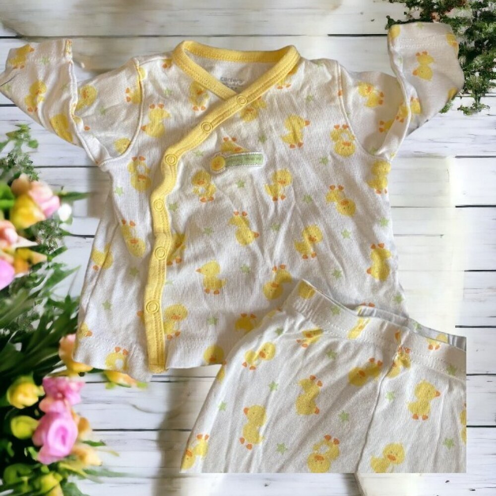 2pc Carter’s Cotton Appliqué Duck Outfit - Picture 7 of 8